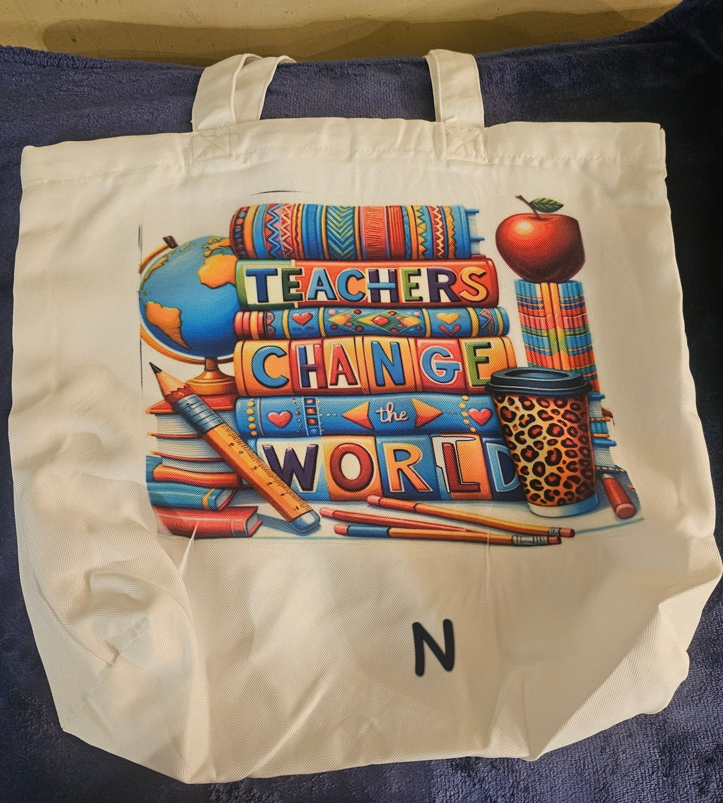 Custom Large Tote Bag | Personalized with Name or Logo | Eco-Friendly Gift