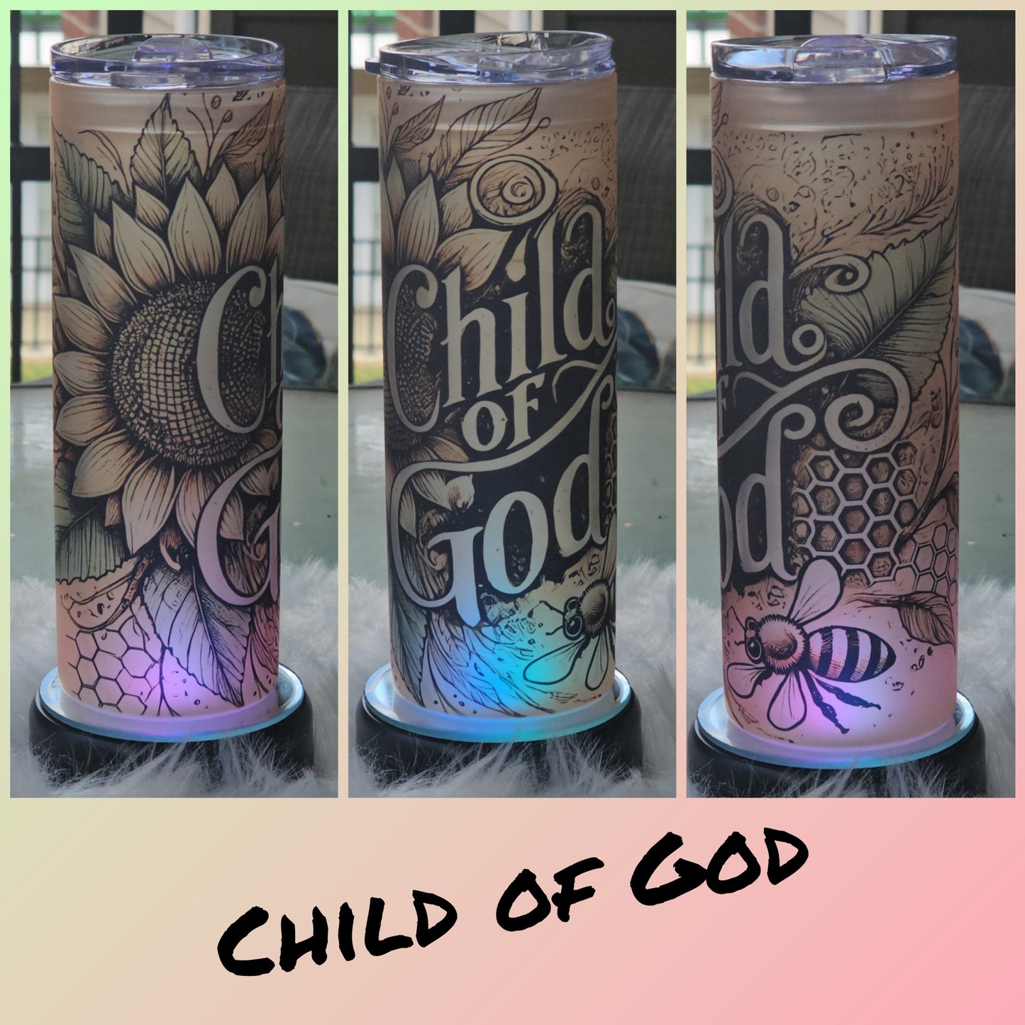 ✨25oz Sublimation Frosted Glass Tumbler with Lid & Straw | Personalized Custom Gift✨