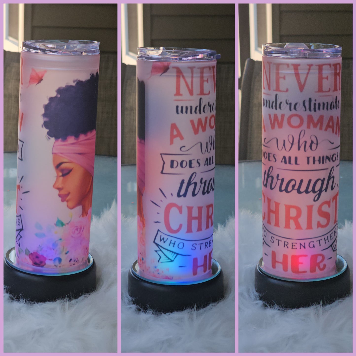 ✨25oz Sublimation Frosted Glass Tumbler with Lid & Straw | Personalized Custom Gift✨