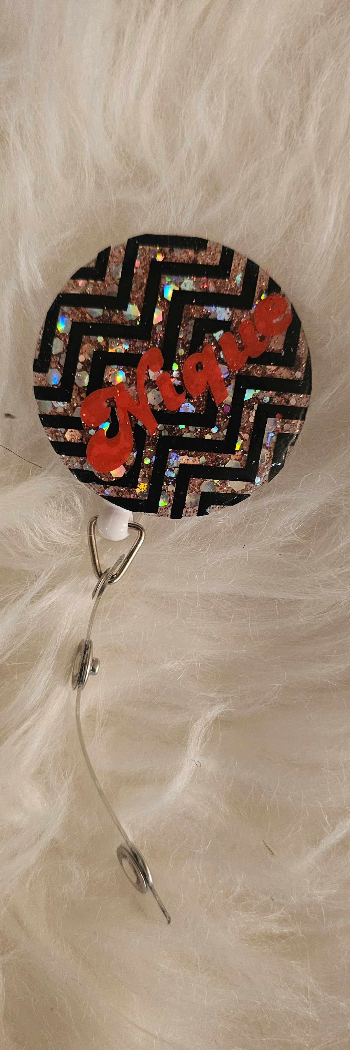 Round Acrylic Resin Badge Reels