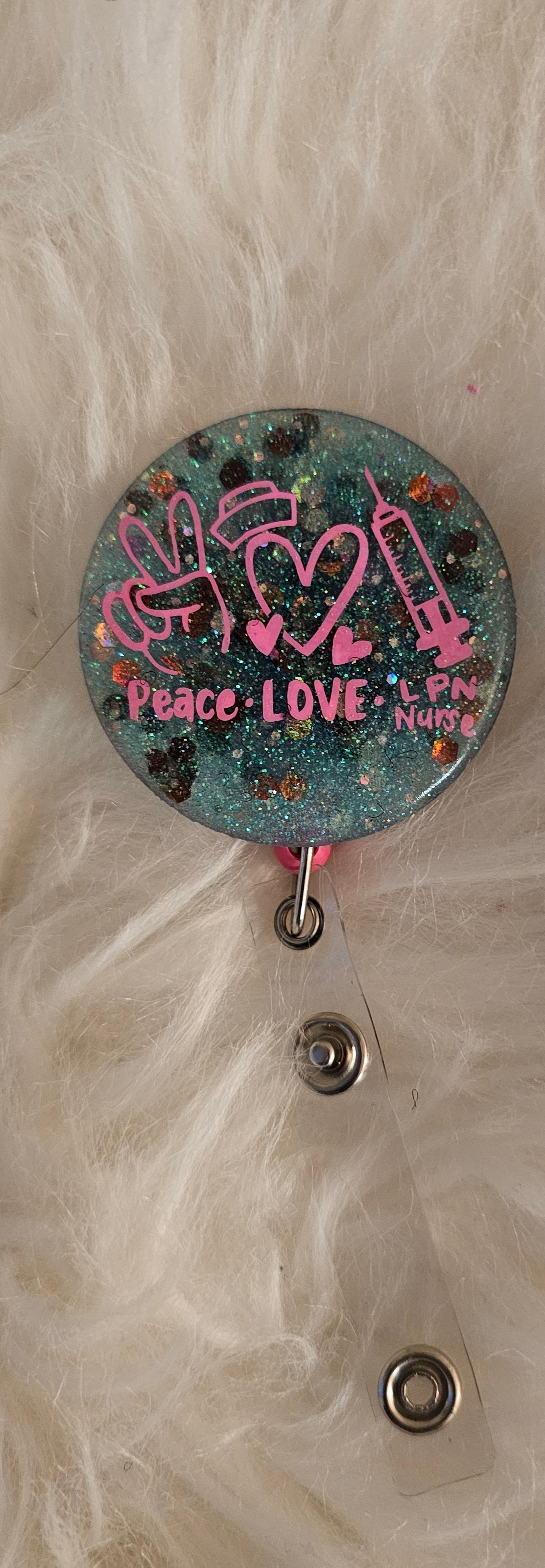 Round Acrylic Resin Badge Reels