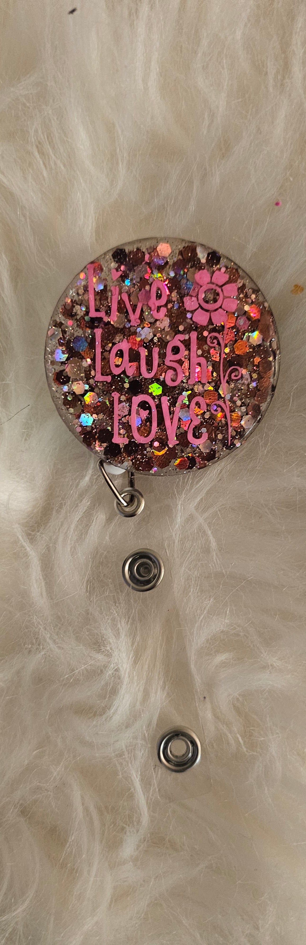 Round Acrylic Resin Badge Reels