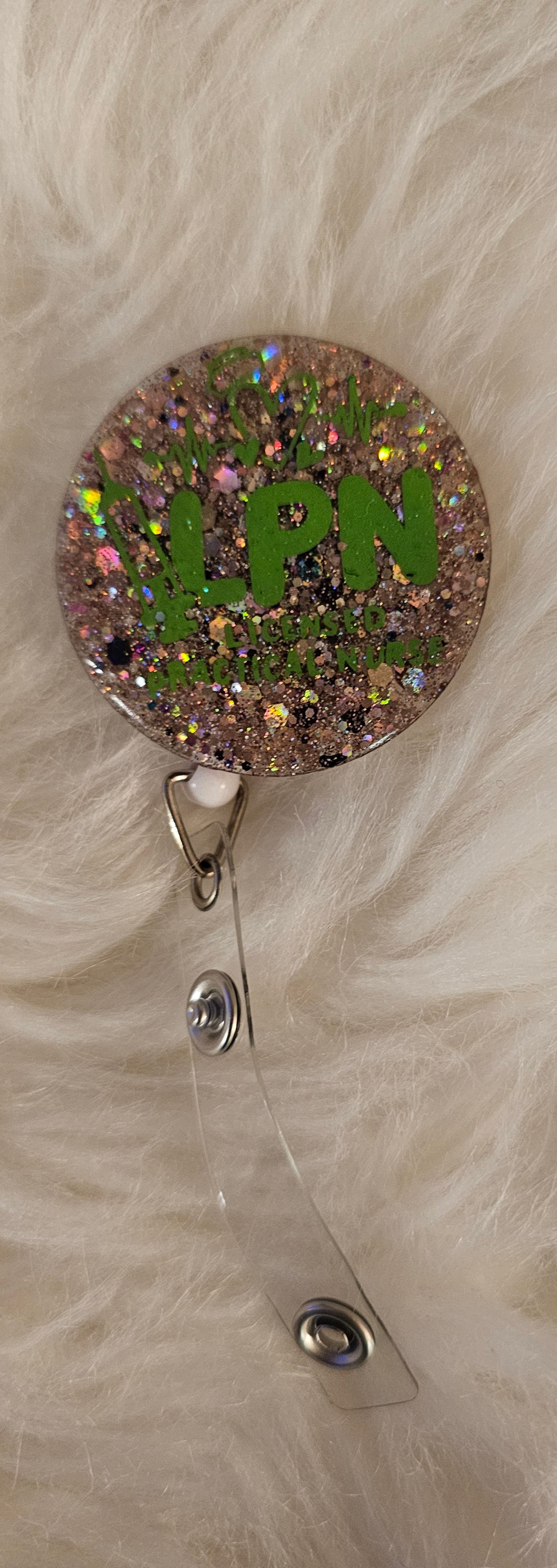 Round Acrylic Resin Badge Reels
