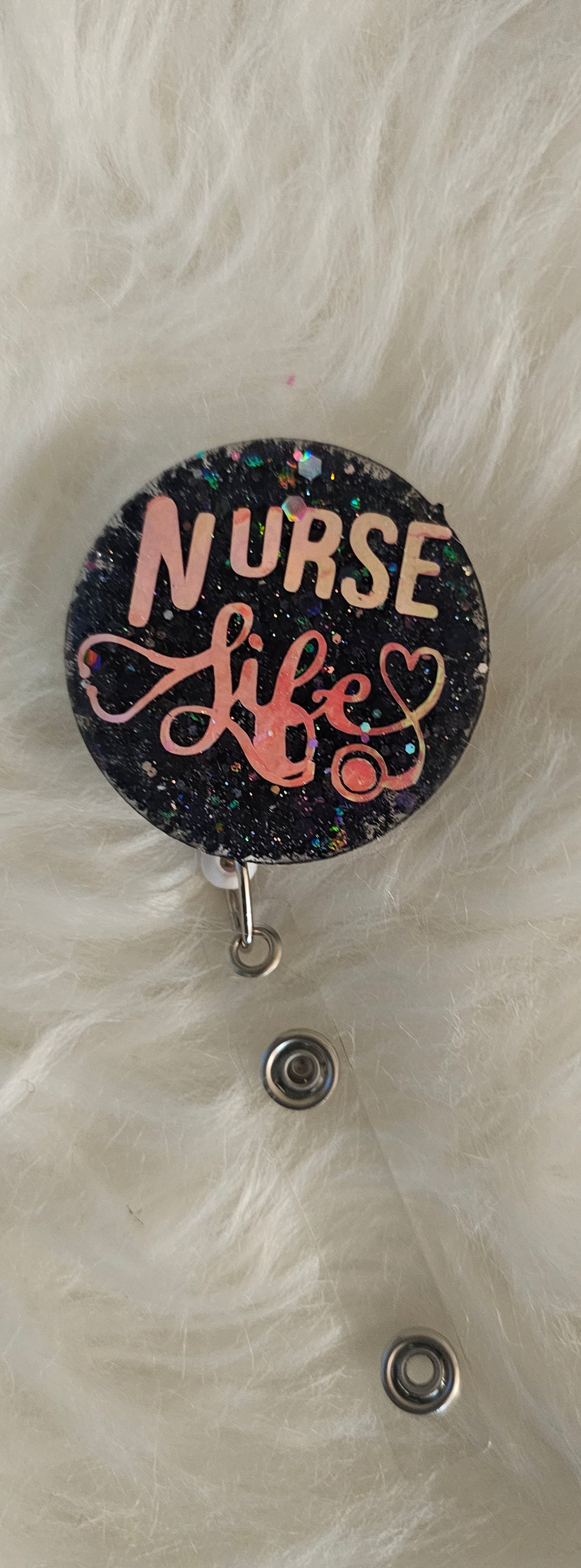 Round Acrylic Resin Badge Reels