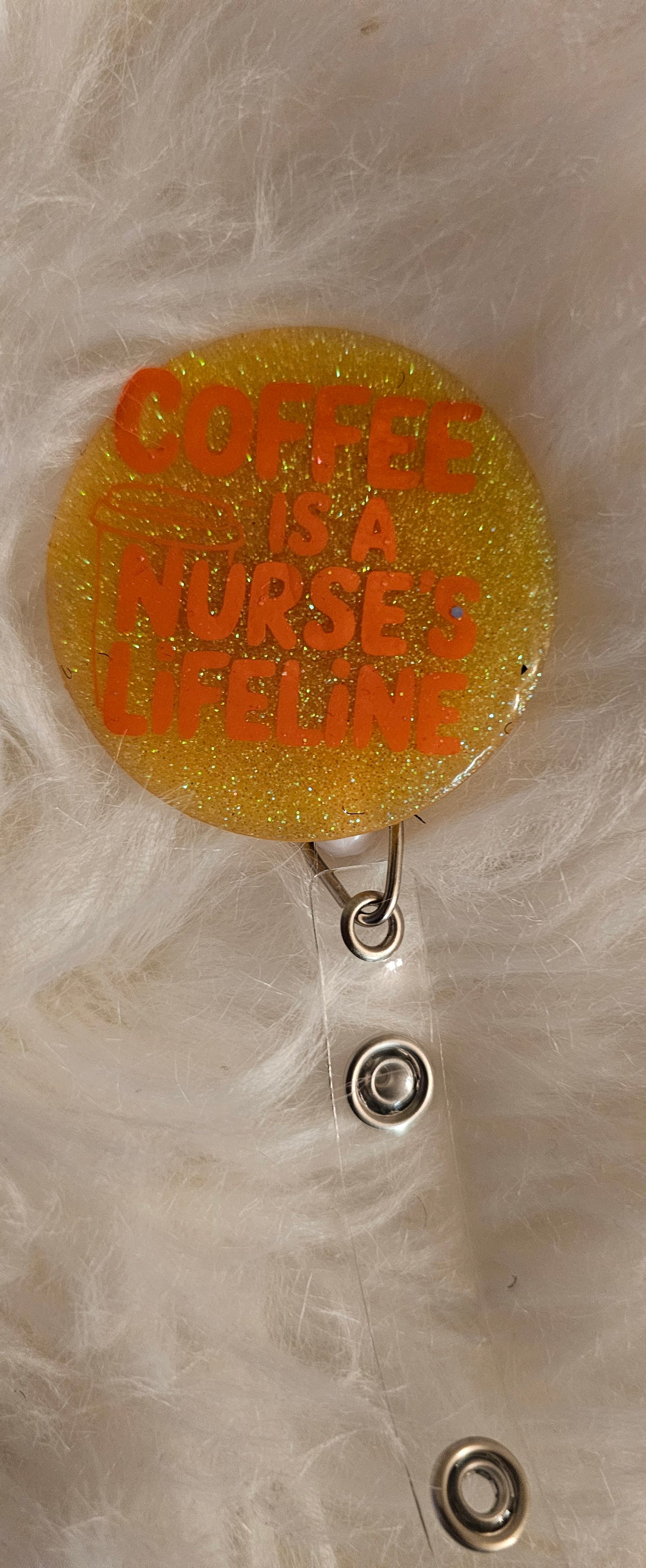Round Acrylic Resin Badge Reels