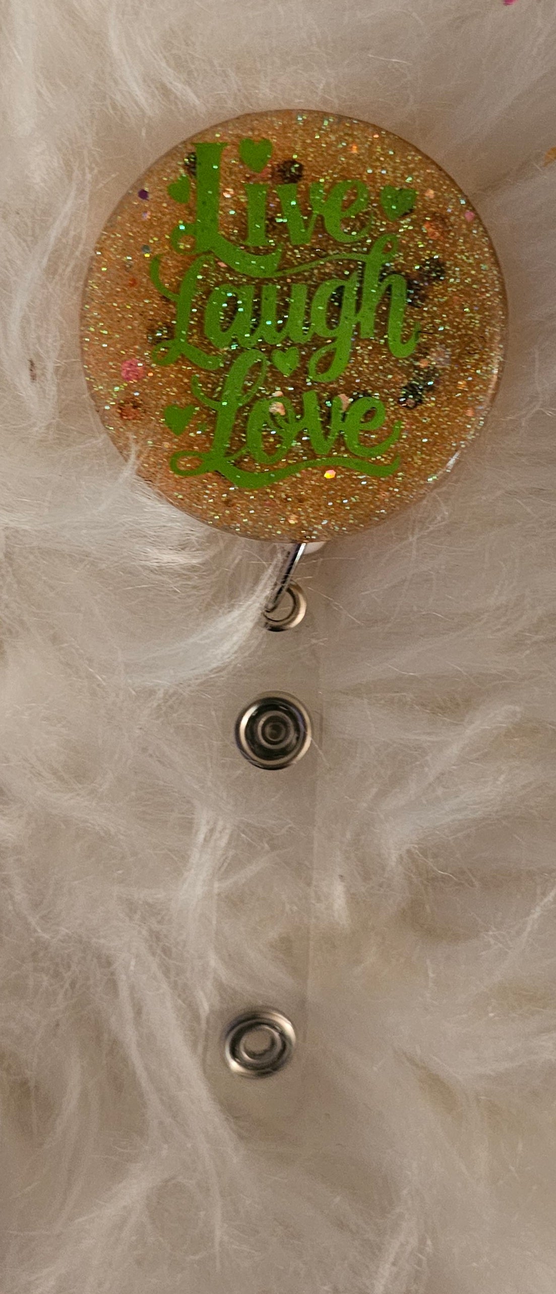 Round Acrylic Resin Badge Reels