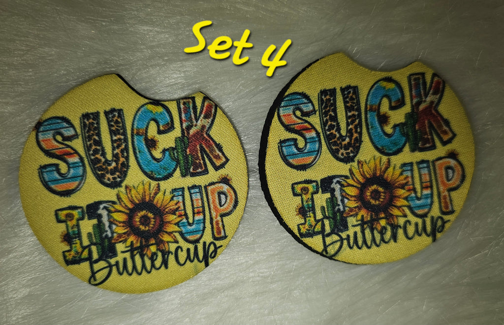 ✨Neoprene Coasters with Rubber Bottom for Any Occasion (Set of 2)✨
