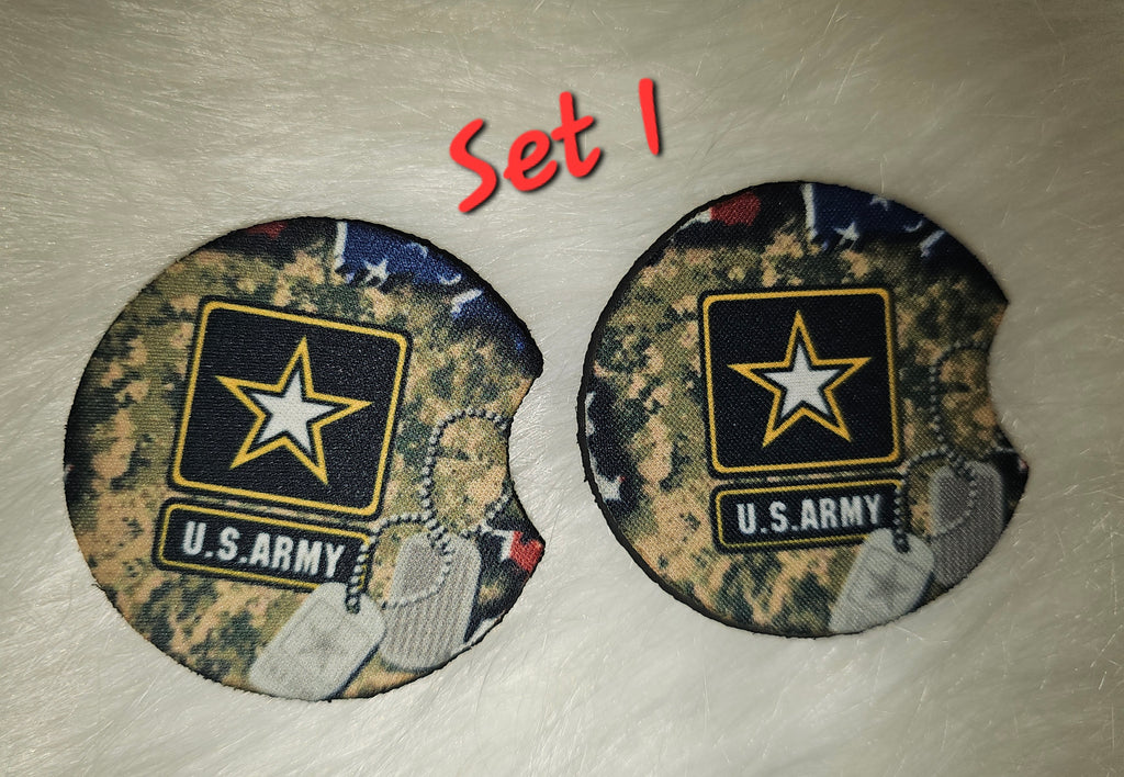✨Neoprene Coasters with Rubber Bottom for Any Occasion (Set of 2)✨