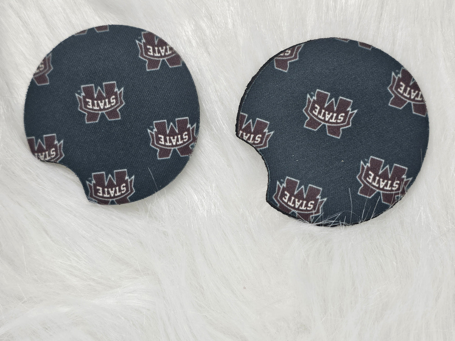 Football Car Coaster- Set of 2