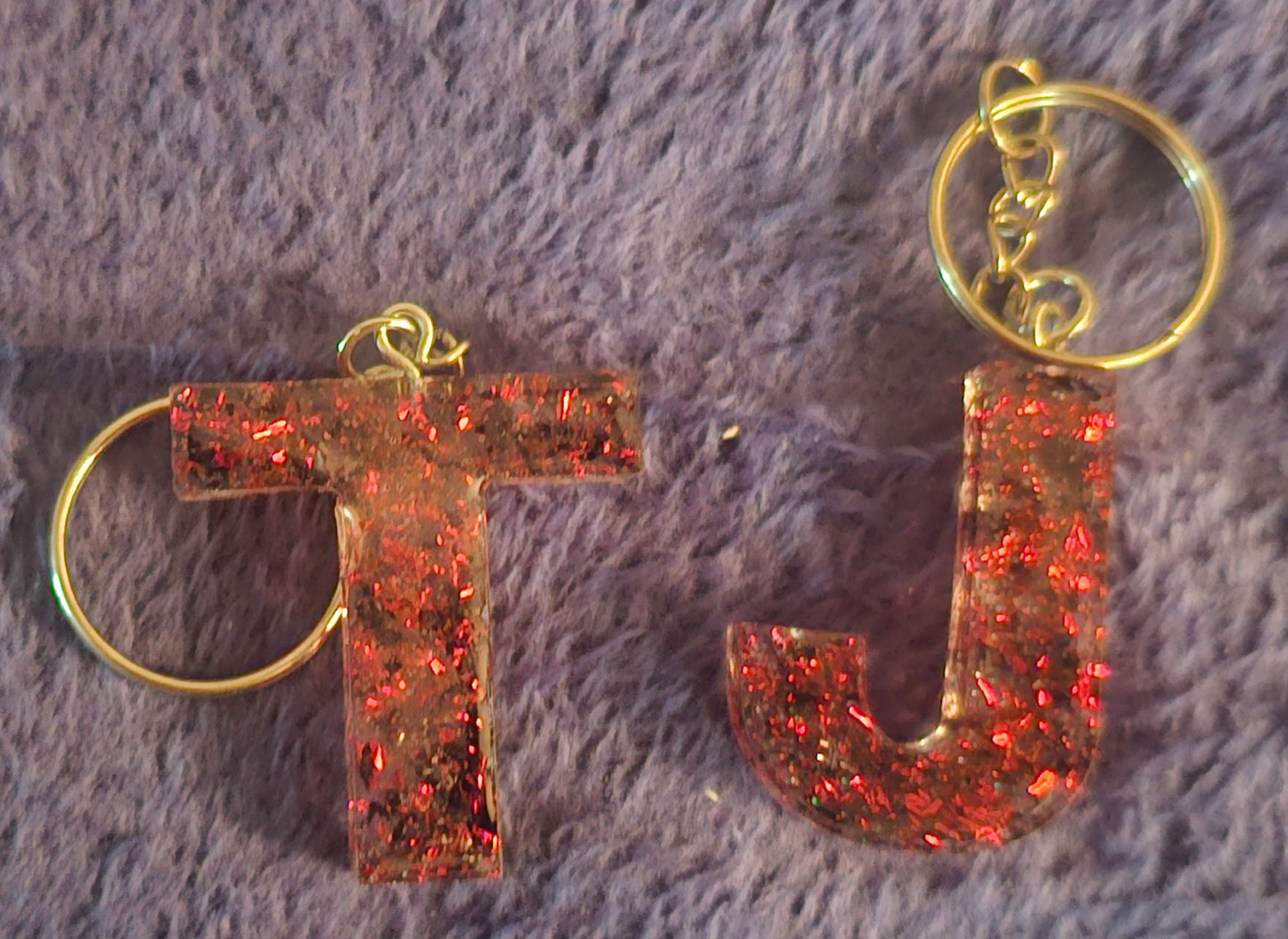 Resin Letter Keychain