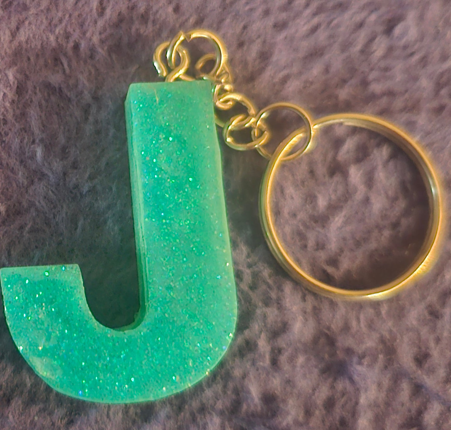 Resin Letter Keychain