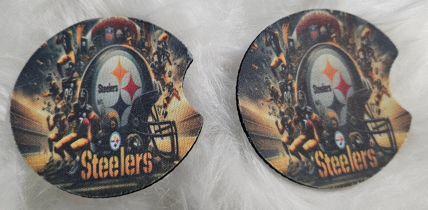 Football Car Coaster- Set of 2