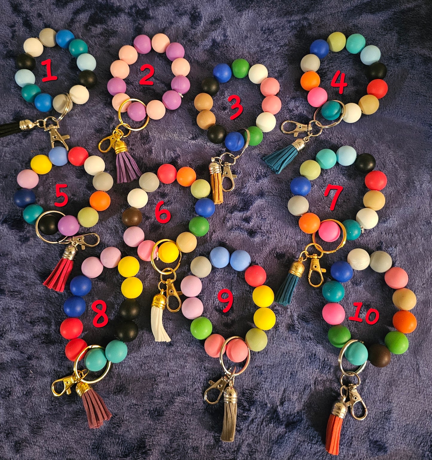 Beadable Wristlet Keychains