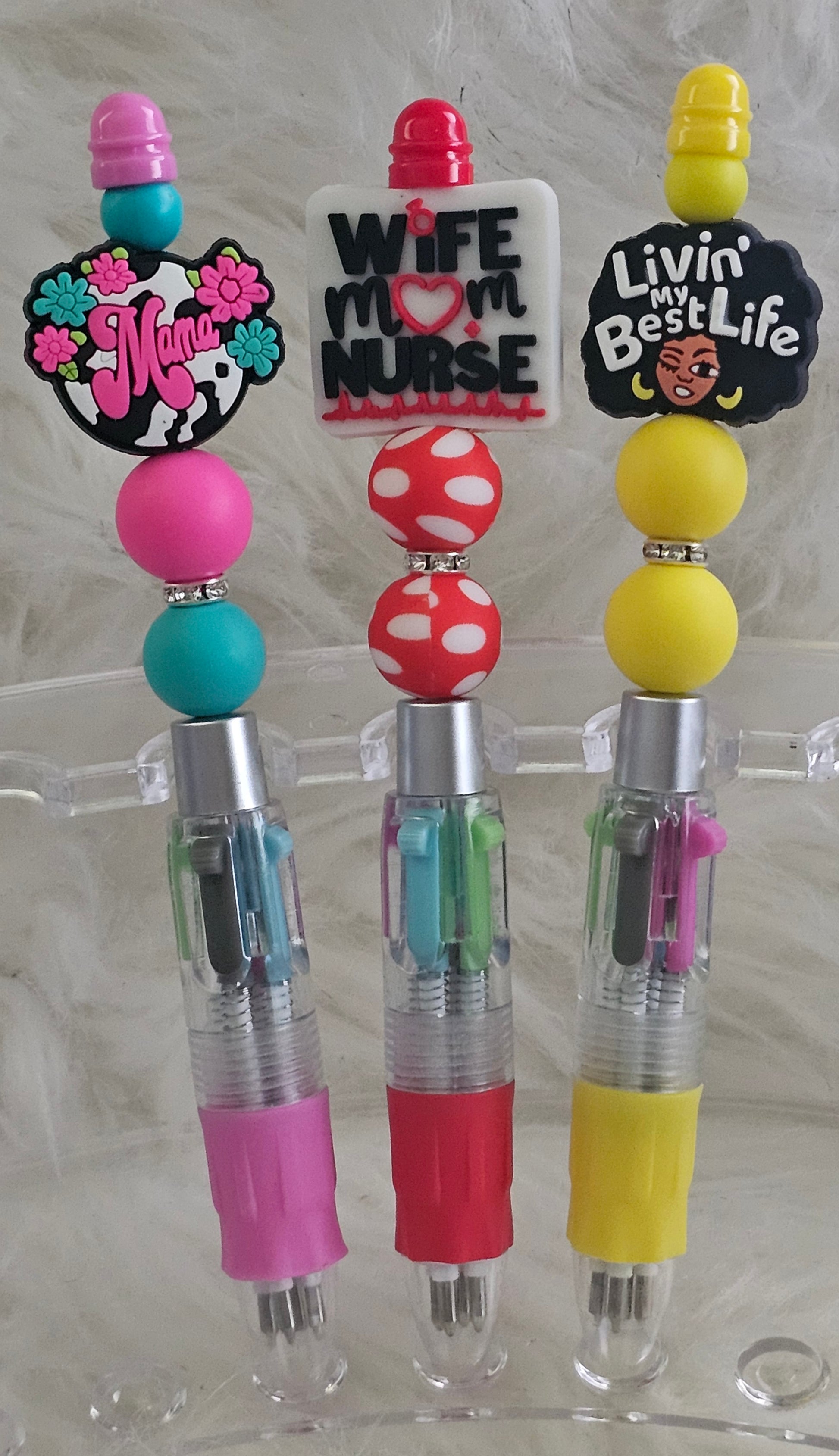 ✨Mini Retro Multi-Click Pen – 4 Colors in One!✨