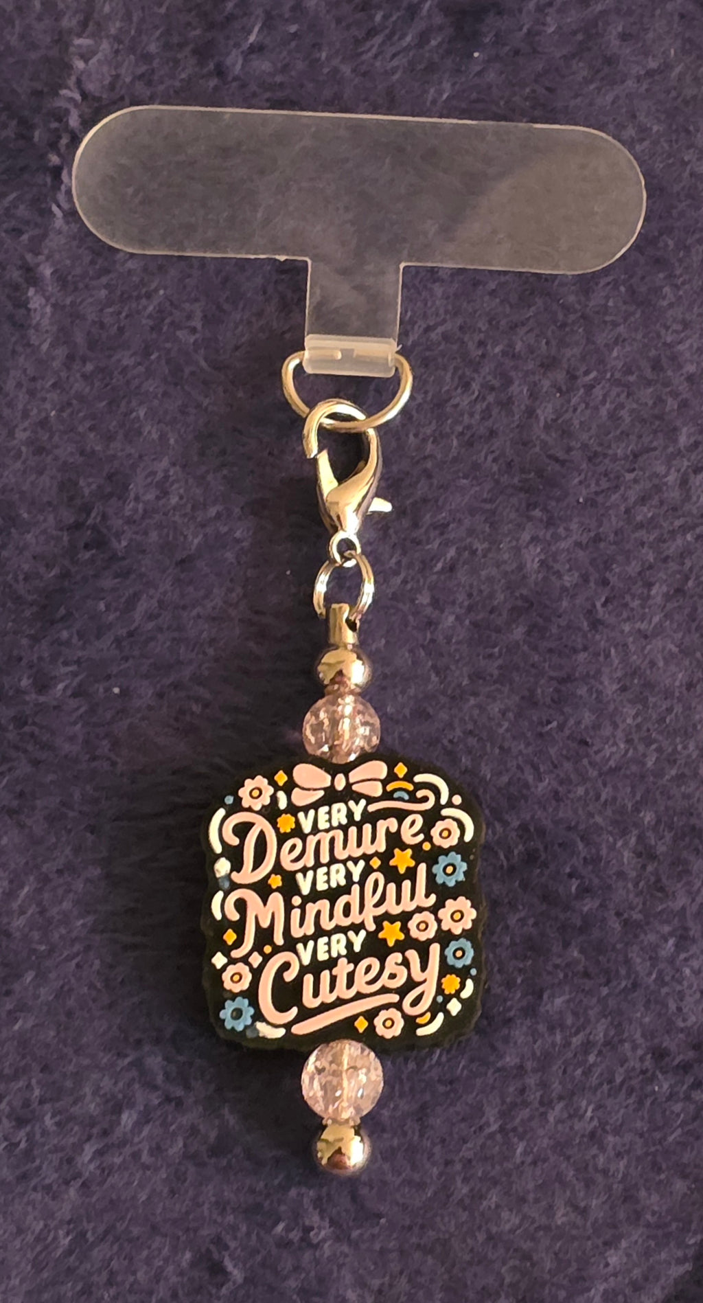 Phone Charm Beadable Tether Tab – Fits Most Cases