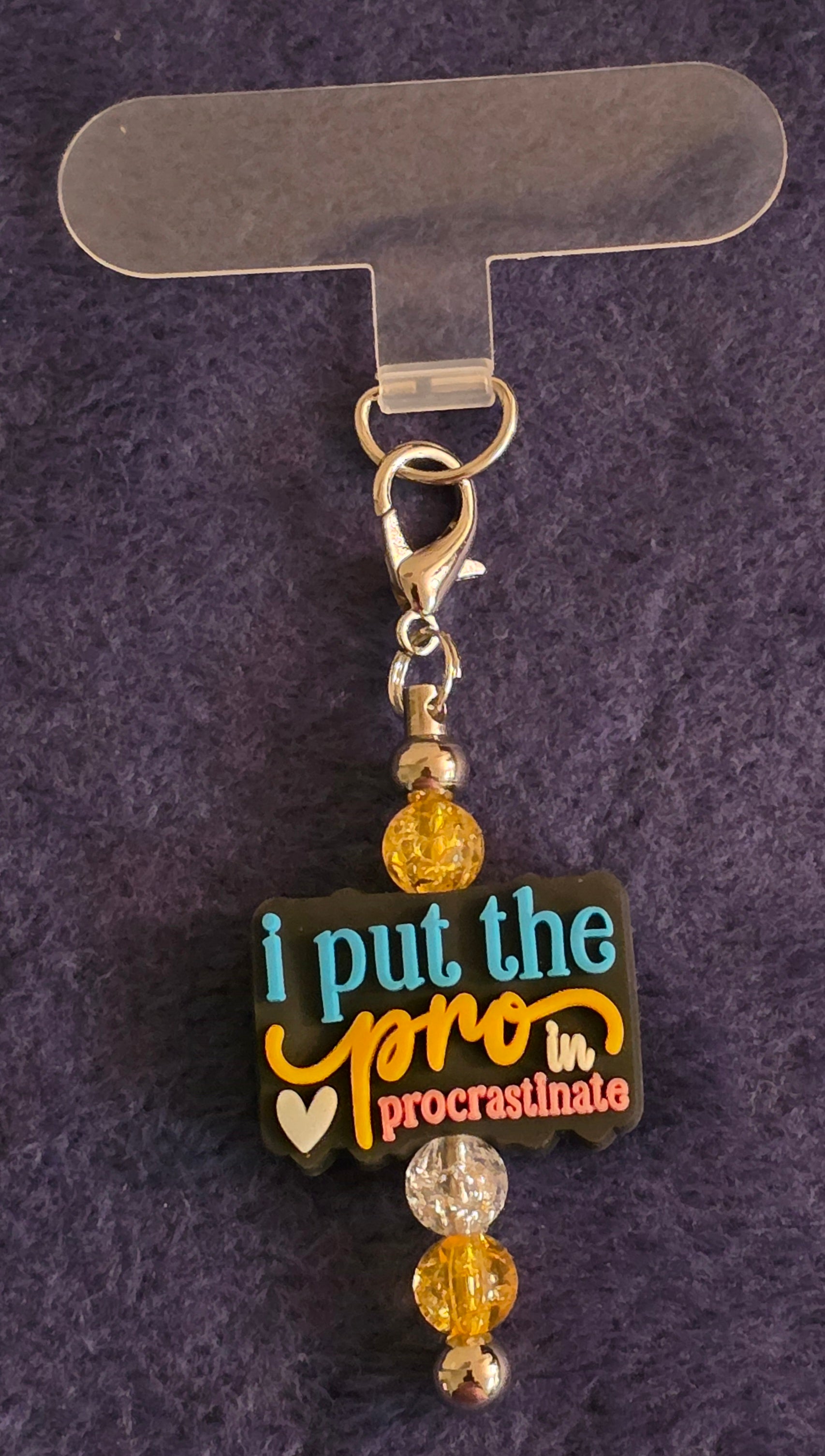 Phone Charm Beadable Tether Tab – Fits Most Cases