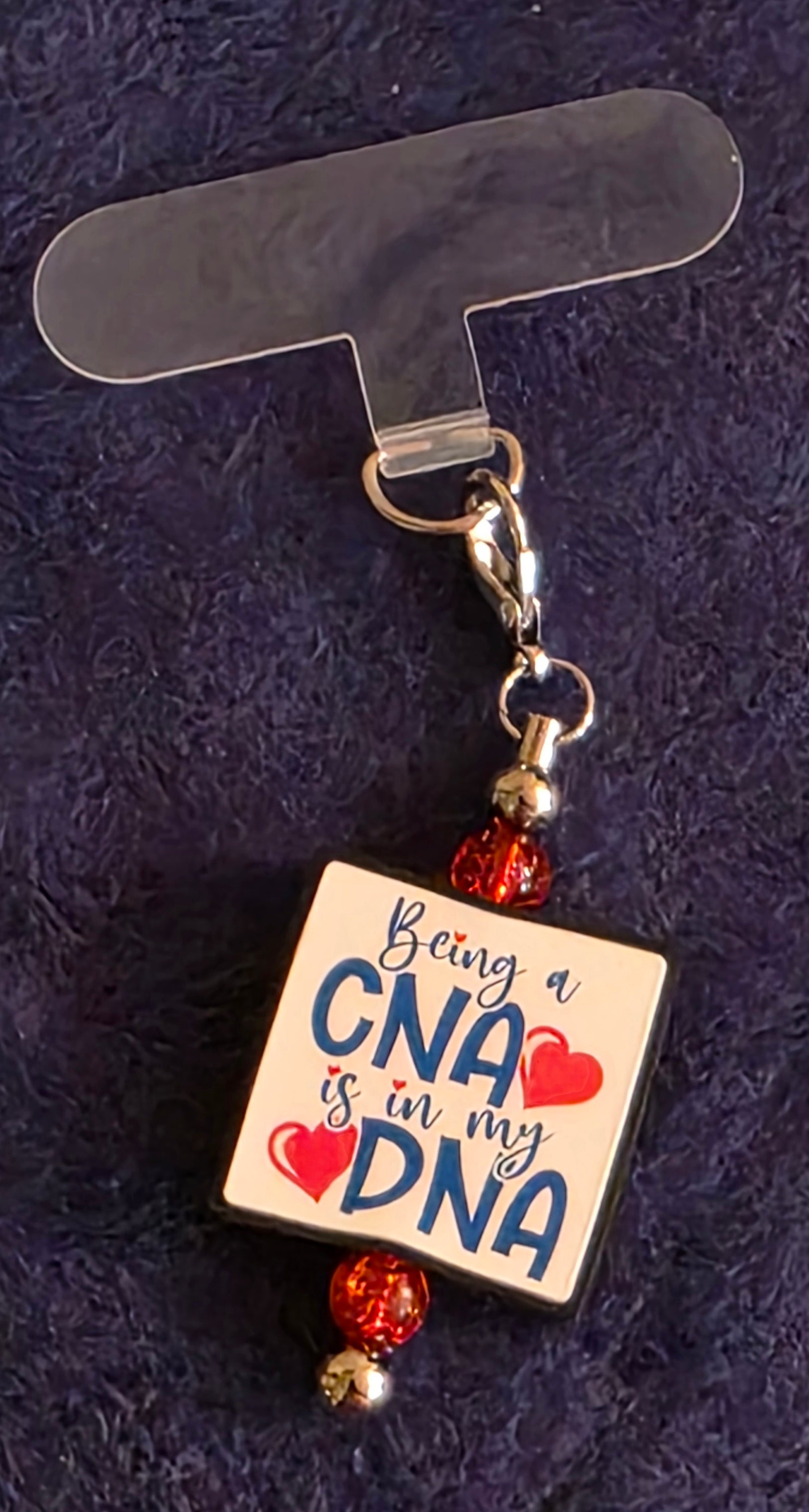 Phone Charm Beadable Tether Tab – Fits Most Cases