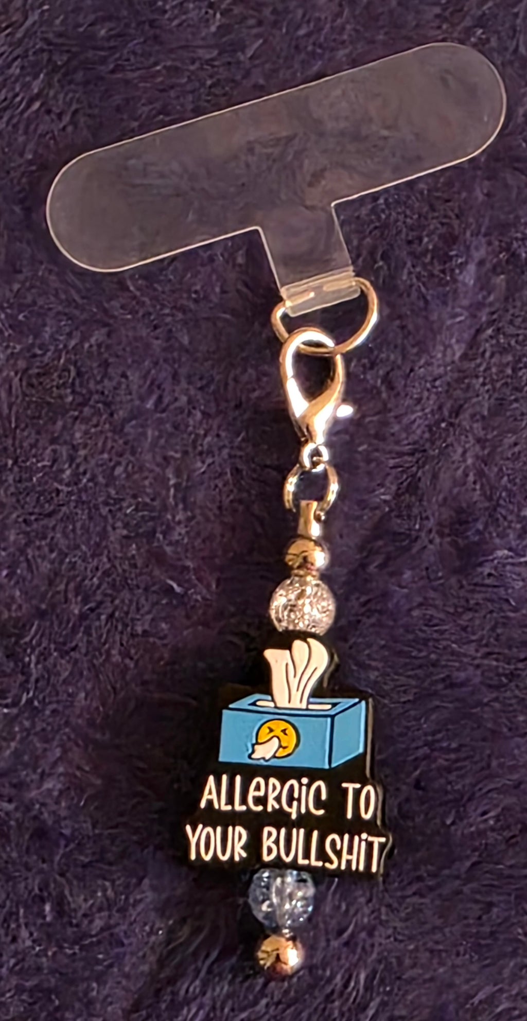 Phone Charm Beadable Tether Tab – Fits Most Cases