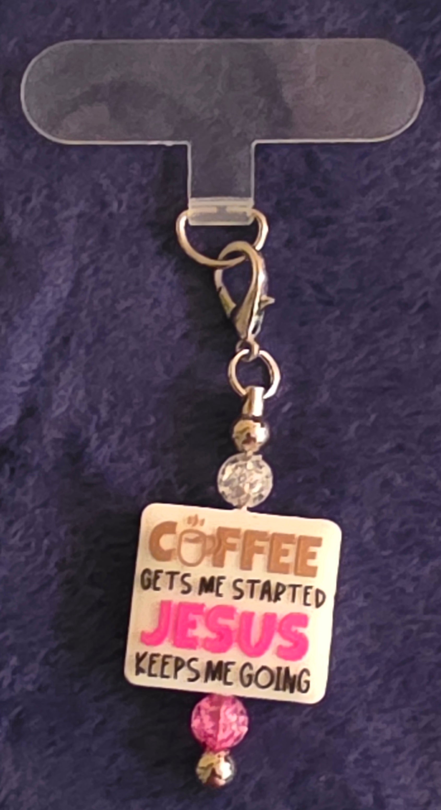 Phone Charm Beadable Tether Tab – Fits Most Cases