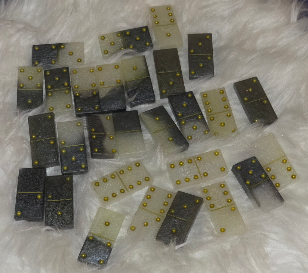 ✨Custom Resin Dominoes Set – Handmade Personalized Dominoes ✨