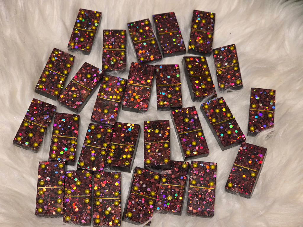✨Custom Resin Dominoes Set – Handmade Personalized Dominoes ✨