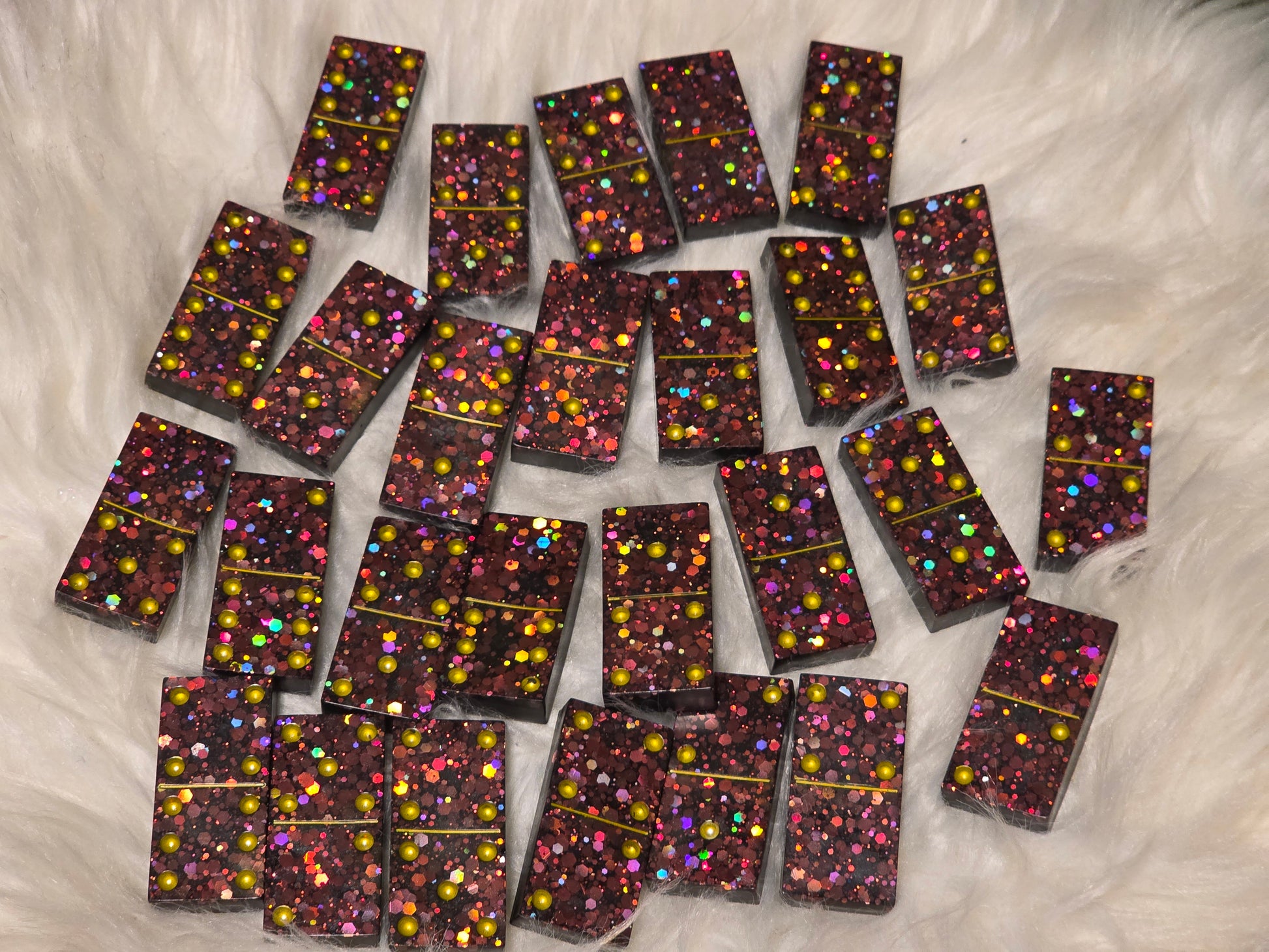 ✨Custom Resin Dominoes Set – Handmade Personalized Dominoes ✨