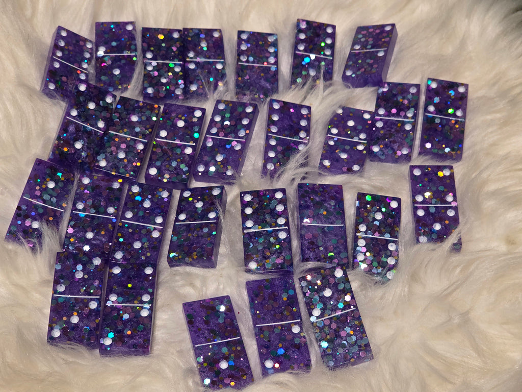 ✨Custom Resin Dominoes Set – Handmade Personalized Dominoes ✨