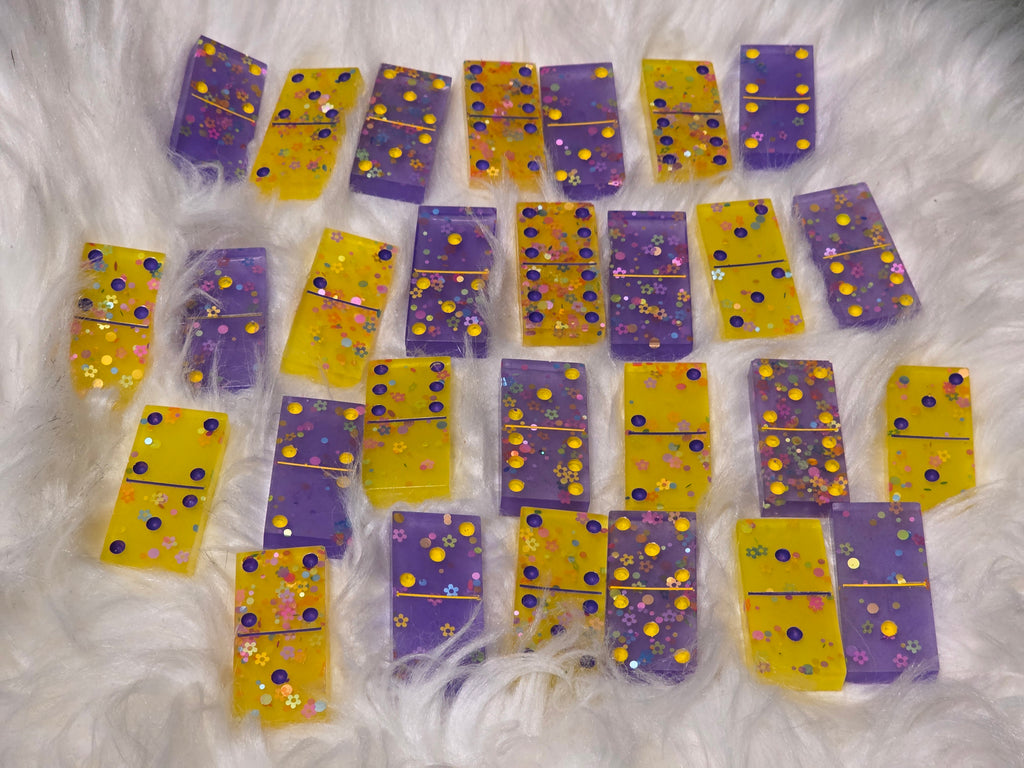 ✨Custom Resin Dominoes Set – Handmade Personalized Dominoes ✨