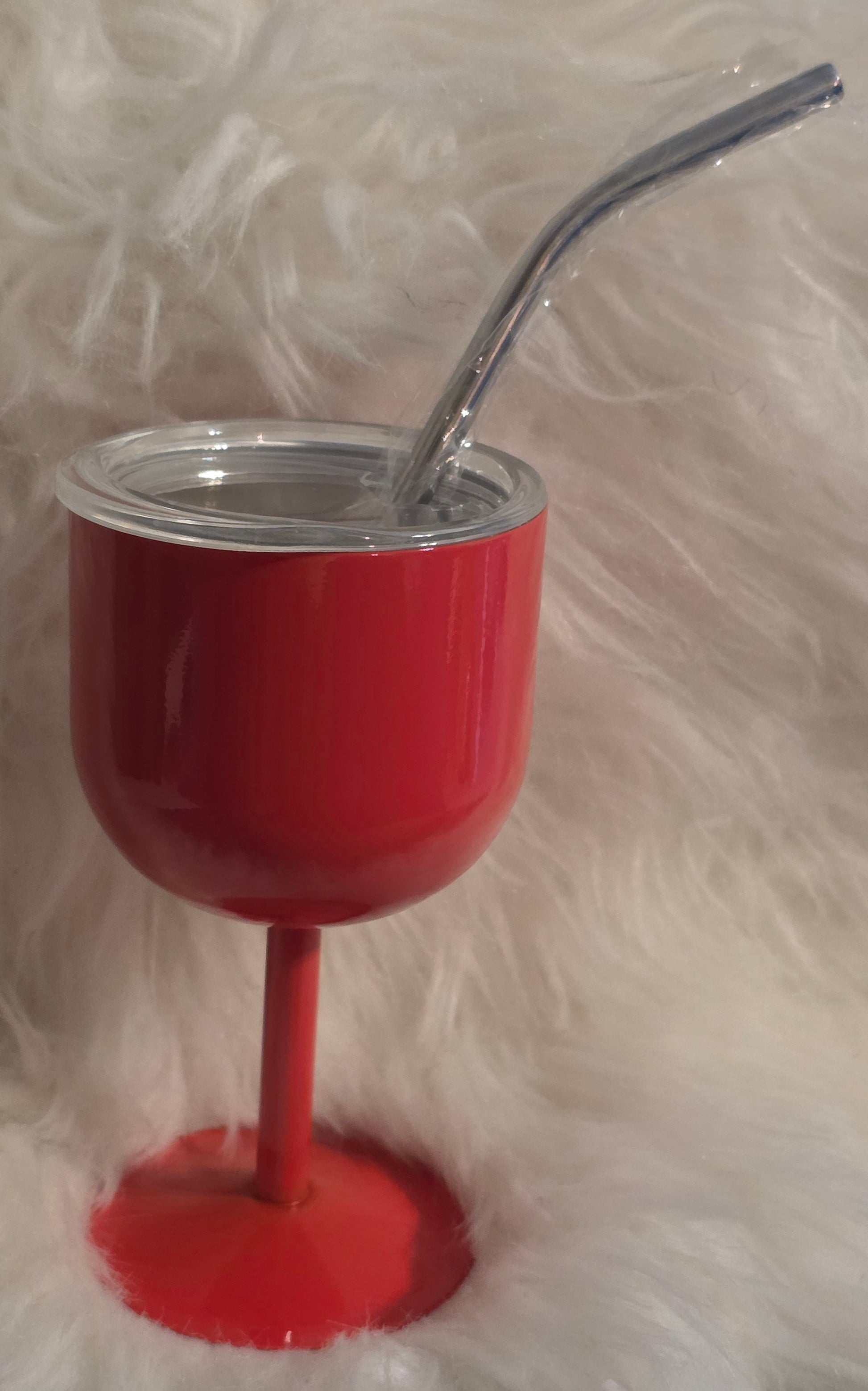 Mini U-Shaped Stainless Steel Double Wall Shot Glass with Straw – Insulated Metal Mini Tumbler