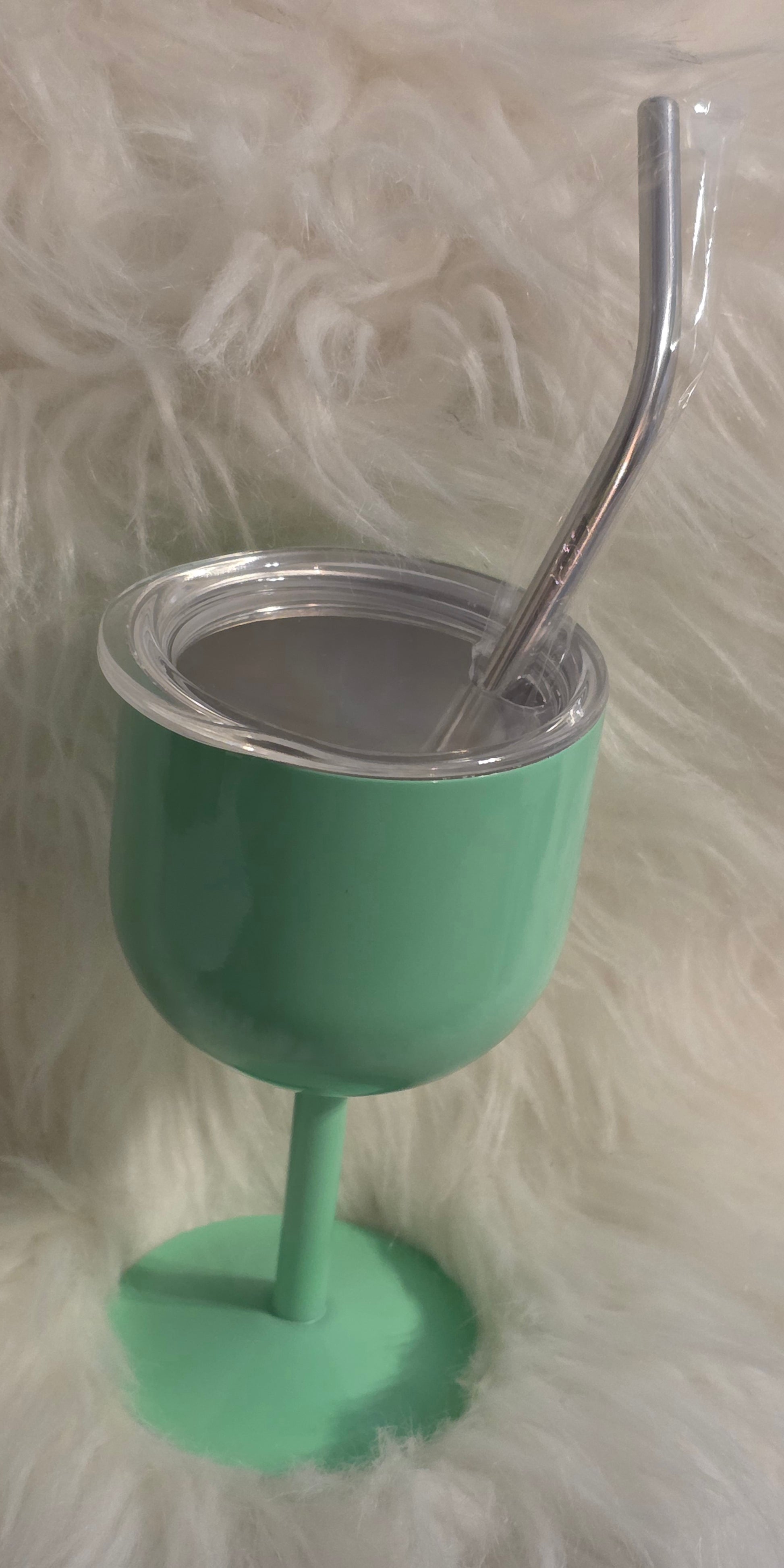 Mini U-Shaped Stainless Steel Double Wall Shot Glass with Straw – Insulated Metal Mini Tumbler