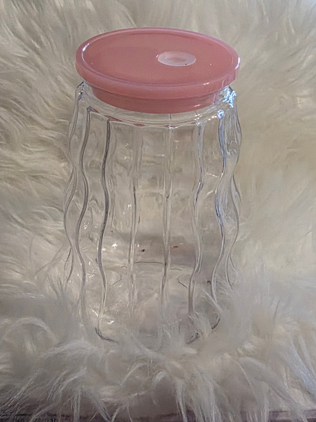 18oz Cloud Pattern Clear Tumblers – Transparent Single Layer Cup with Lid & Straw