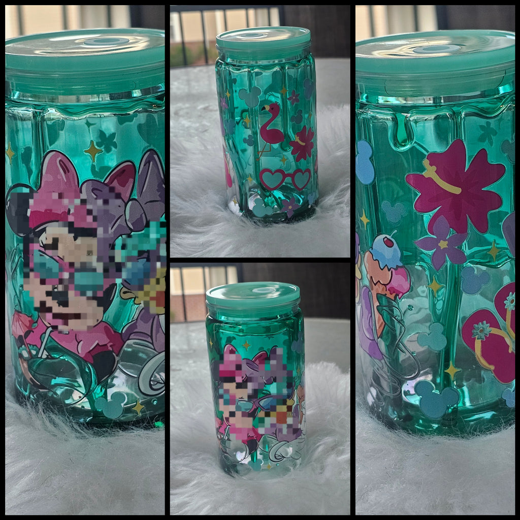 ✨16oz Snow Globe Tumbler | Custom Glitter Tumbler | Personalized Double Wall Cup✨