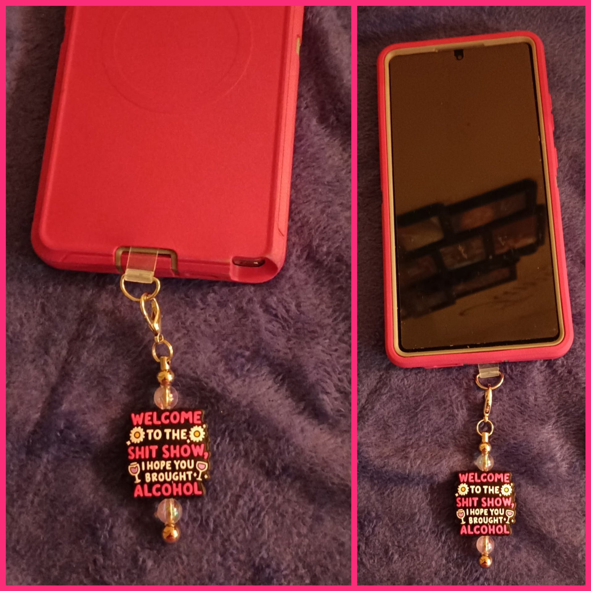 Phone Charm Beadable Tether Tab – Fits Most Cases