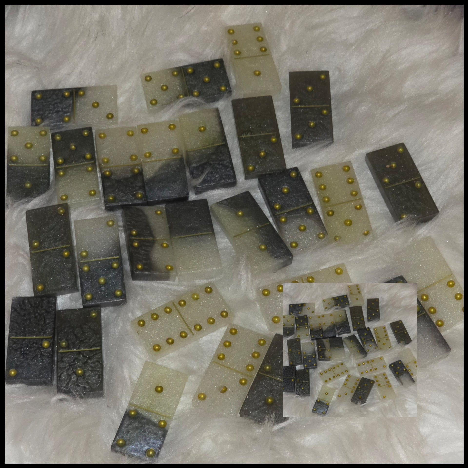 ✨Custom Resin Dominoes Set – Handmade Personalized Dominoes ✨