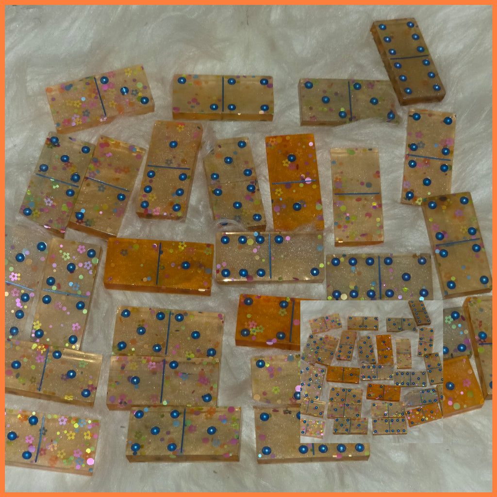 ✨Custom Resin Dominoes Set – Handmade Personalized Dominoes ✨