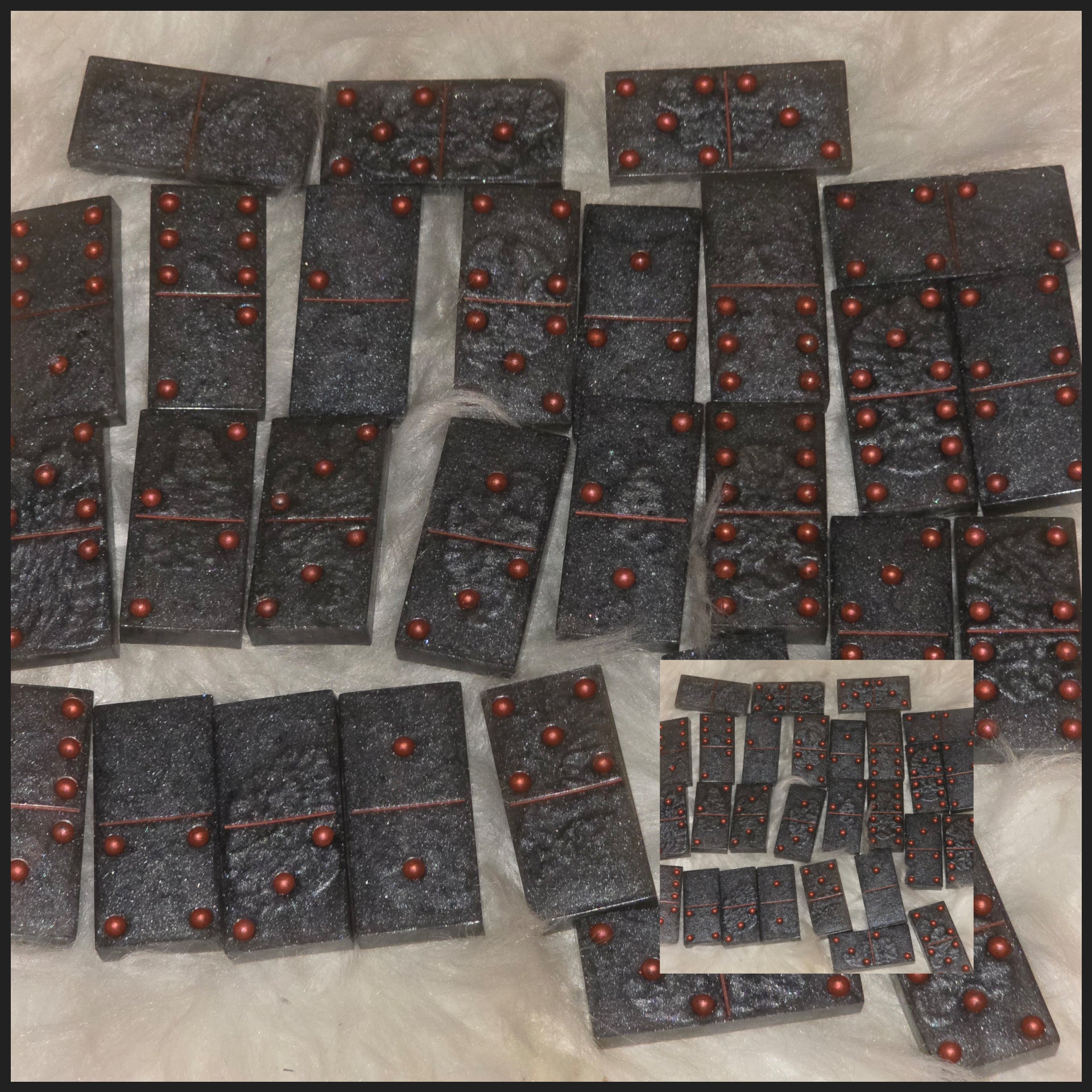 ✨Custom Resin Dominoes Set – Handmade Personalized Dominoes ✨