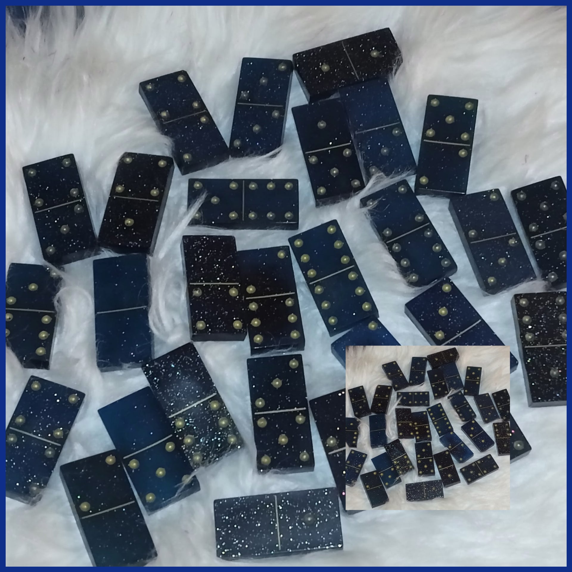 ✨Custom Resin Dominoes Set – Handmade Personalized Dominoes ✨