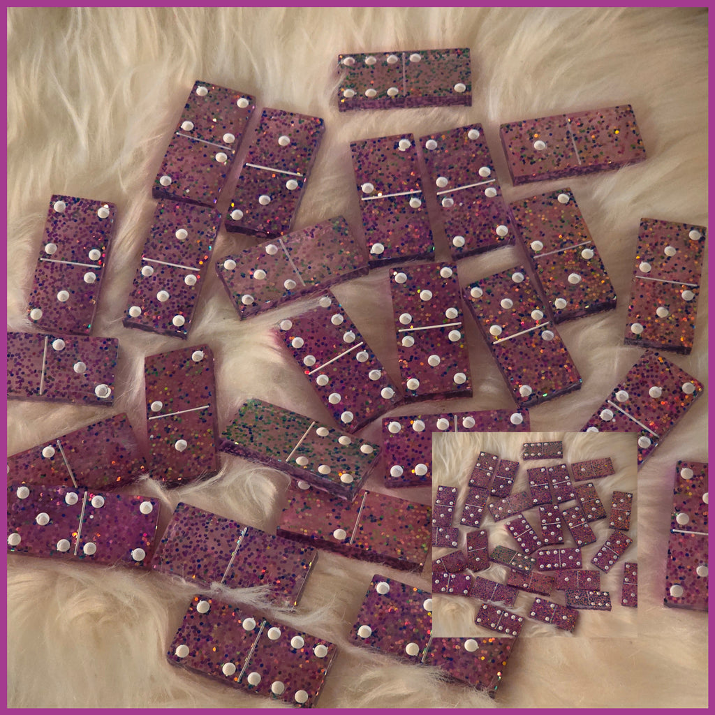✨Custom Resin Dominoes Set – Handmade Personalized Dominoes ✨