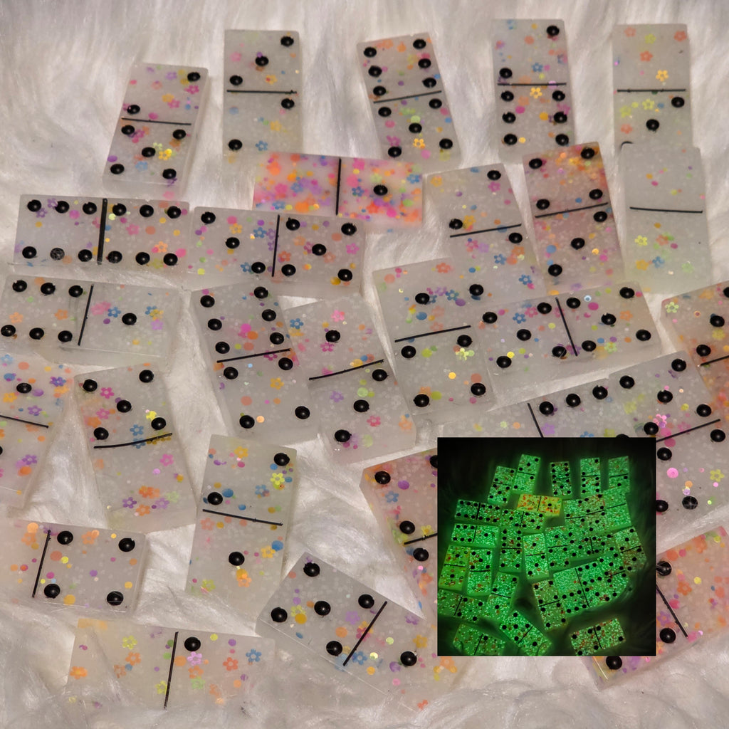 ✨Custom Resin Dominoes Set – Handmade Personalized Dominoes ✨