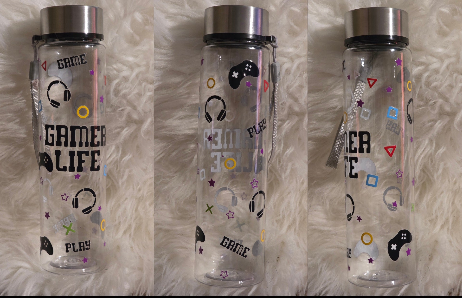 18oz Reusable Plastic Water Bottle with Lid – Durable Cold Drink Tumbler Travel Cup for Parties & Gifts