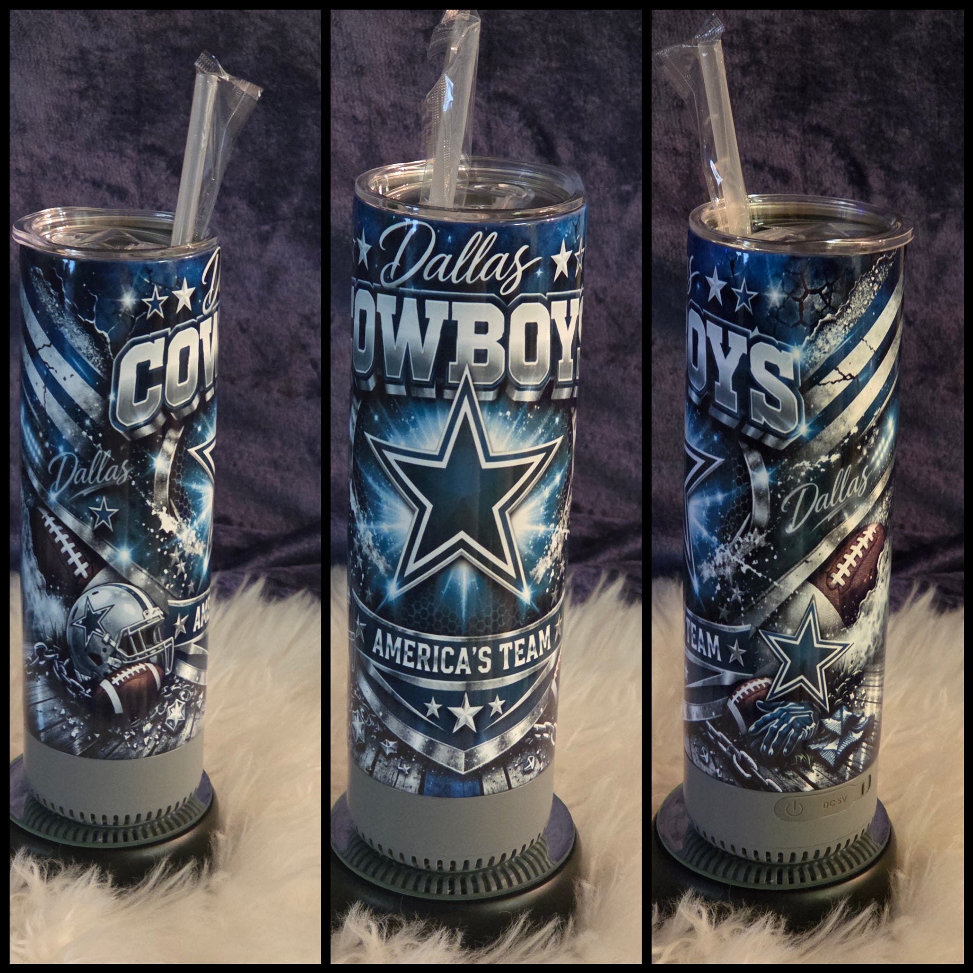 ✨20oz Bluetooth Speaker Tumbler – Customizable Stainless Steel Cup with Detachable Wireless Speaker✨