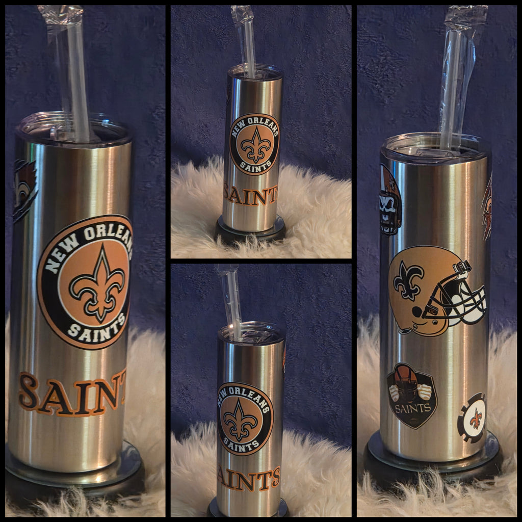 Stainless Steel Tumbler with Lid & Straw