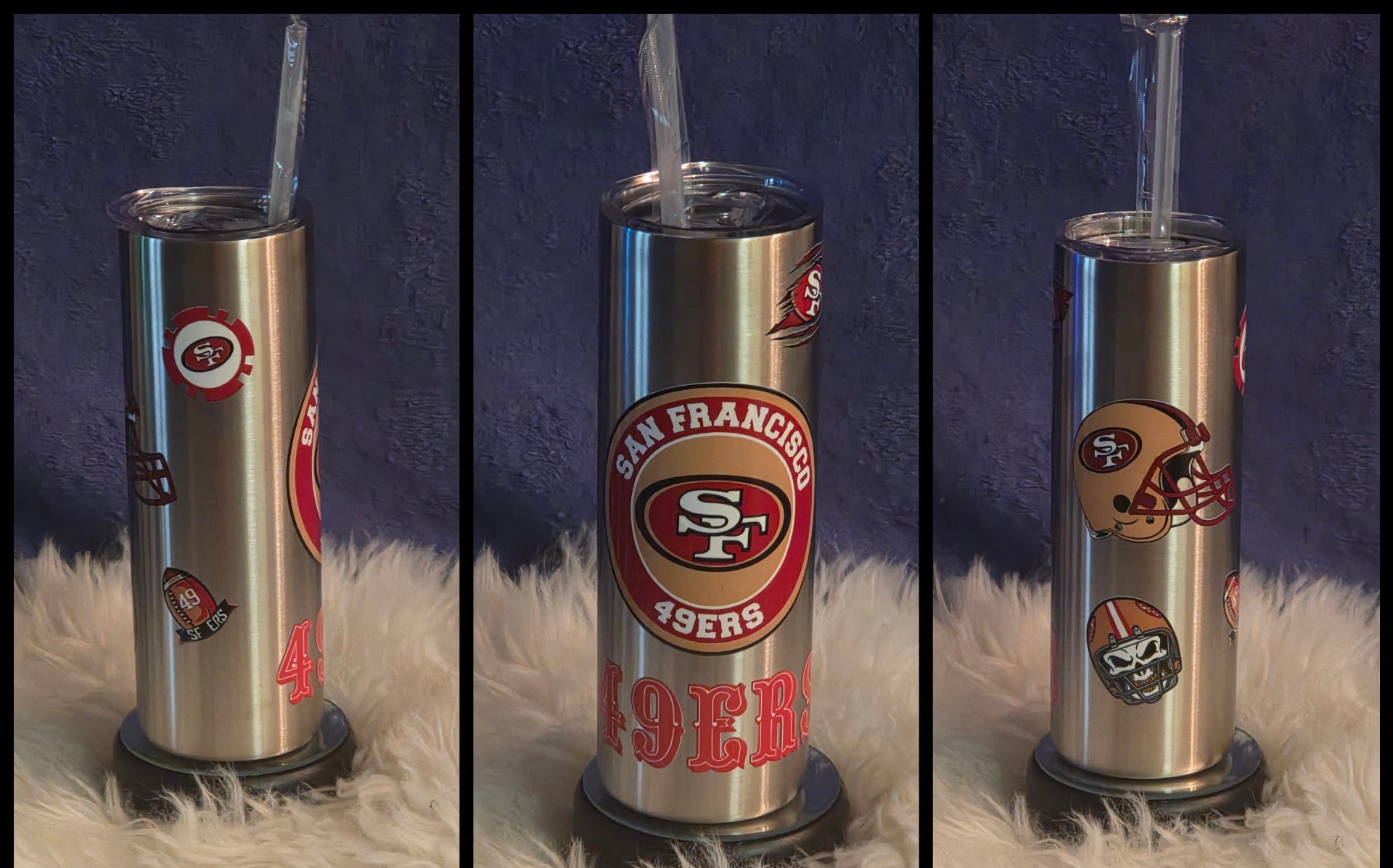 Stainless Steel Tumbler with Lid & Straw