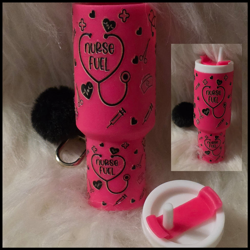 Mini Cup Keychain Holder – Lipstick, Cosmetics & Small Essentials Storage