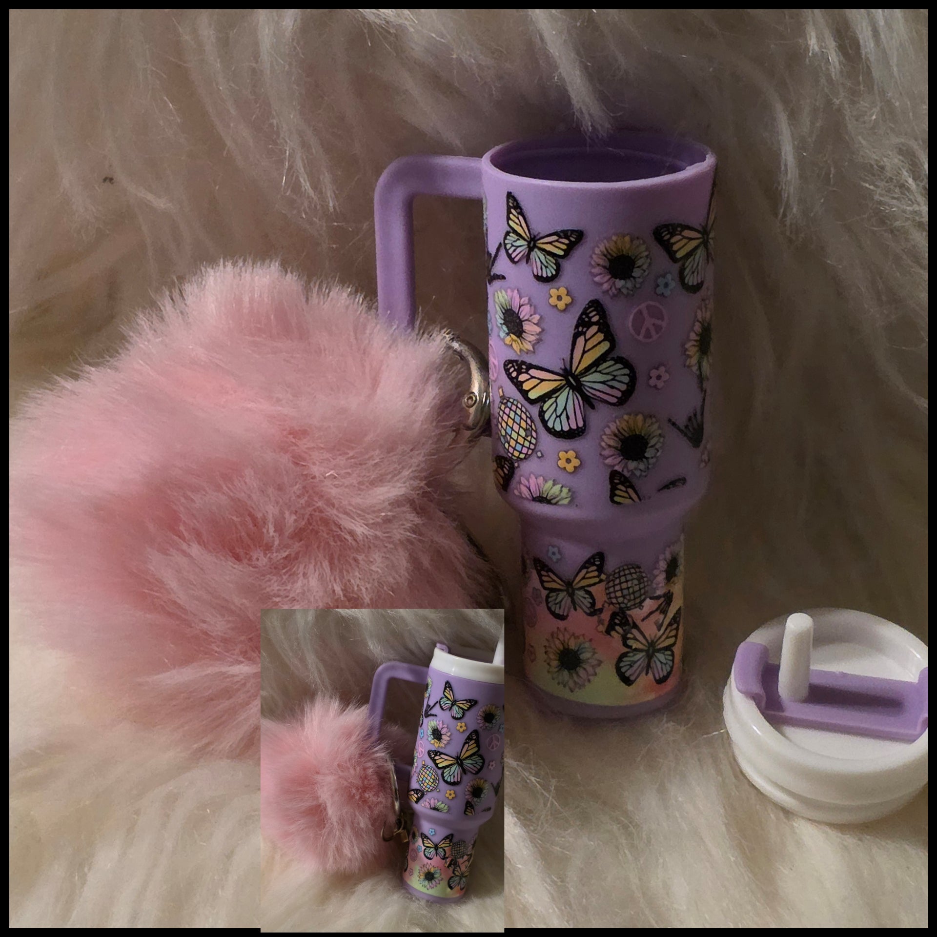 Mini Cup Keychain Holder – Lipstick, Cosmetics & Small Essentials Storage