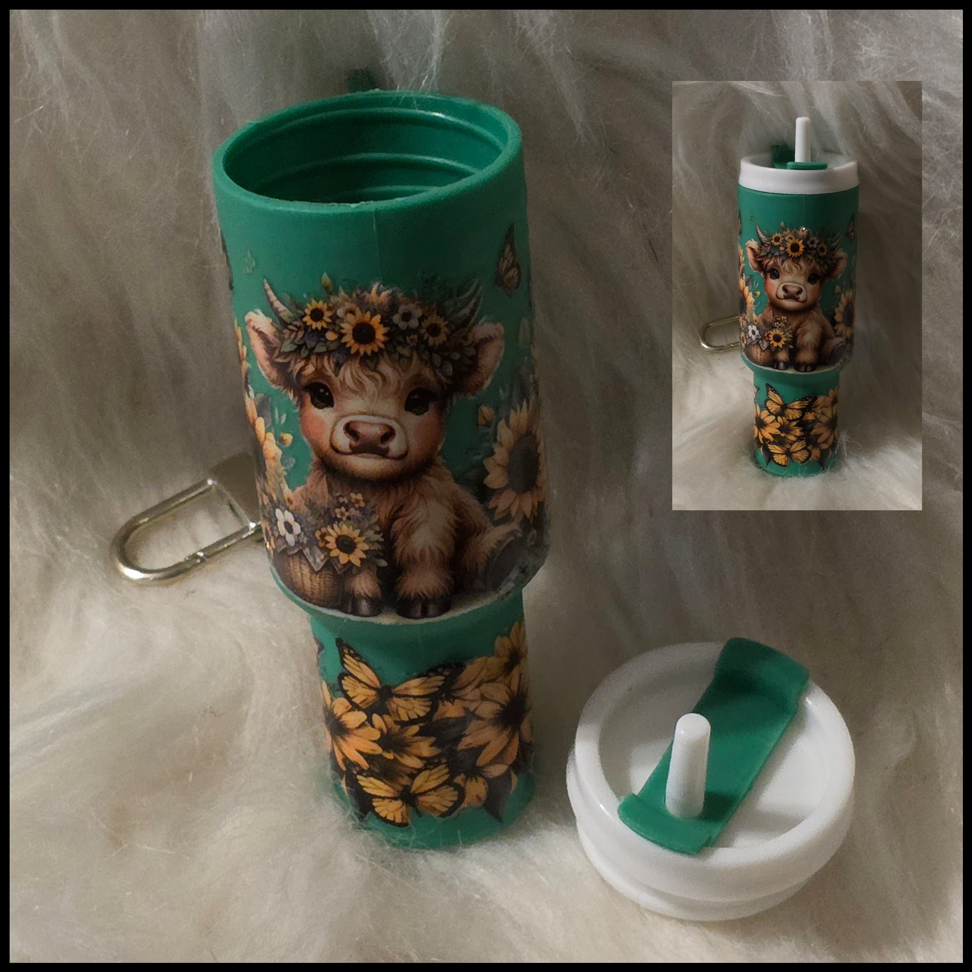 Mini Cup Keychain Holder – Lipstick, Cosmetics & Small Essentials Storage