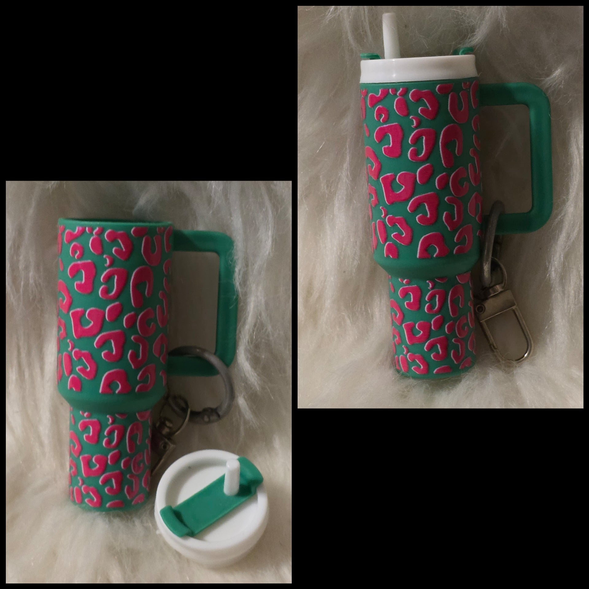 Mini Cup Keychain Holder – Lipstick, Cosmetics & Small Essentials Storage