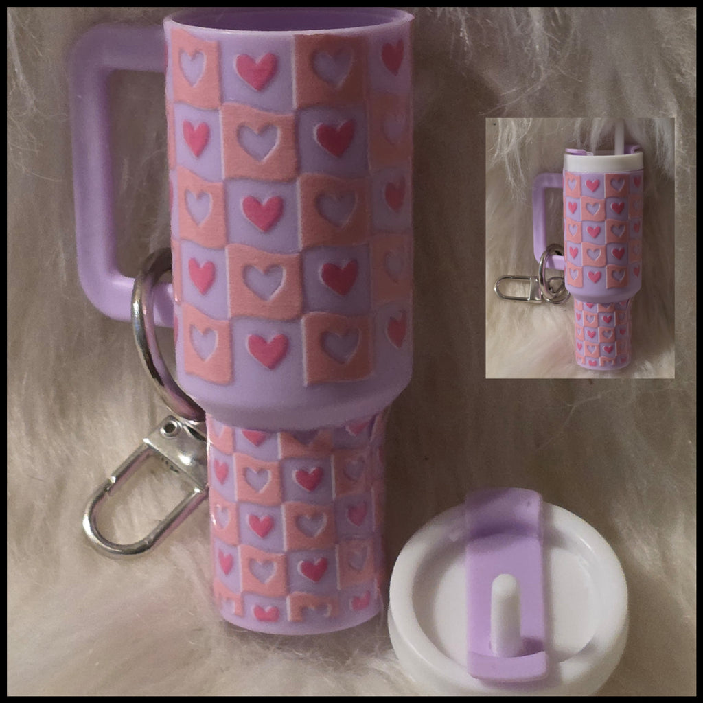 Mini Cup Keychain Holder – Lipstick, Cosmetics & Small Essentials Storage