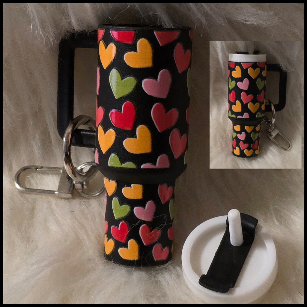 Mini Cup Keychain Holder – Lipstick, Cosmetics & Small Essentials Storage
