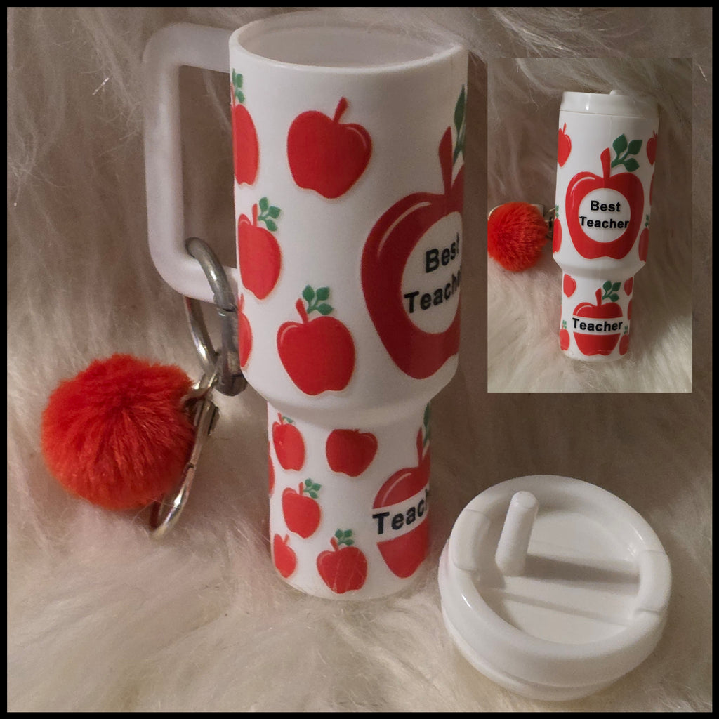 Mini Cup Keychain Holder – Lipstick, Cosmetics & Small Essentials Storage